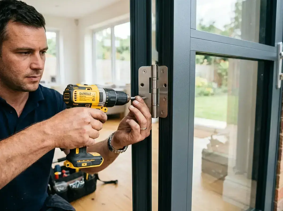 Aluminium Glass Door Installation